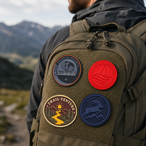 Patch PVC 3D personnalisé imperméable, badge d'aventure <span class=keywords><strong>en</strong></span> <span class=keywords><strong>relief</strong></span> multicouche avec support auto-agrippant haute résistance AWELLS - Product Image 6