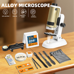 Zhorya fai da te microscopio giocattoli kit studenti portatile lega microscopio giocattolo Set di <span class=keywords><strong>scienza</strong></span> esperimento di gioco per i bambini - Product Image 2