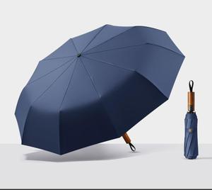 <span class=keywords><strong>Parapluie</strong></span> <span class=keywords><strong>de</strong></span> soleil et <span class=keywords><strong>de</strong></span> pluie <span class=keywords><strong>haut</strong></span> <span class=keywords><strong>de</strong></span> <span class=keywords><strong>gamme</strong></span> simple pour hommes d'affaires avec poignée en bois rétro automatique - Product Image 6