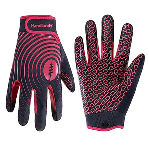 <span class=keywords><strong>Guantes</strong></span> de Fútbol <span class=keywords><strong>Americano</strong></span> Profesionales Personalizados con Super Agarre, <span class=keywords><strong>Guantes</strong></span> de Receptor de Fútbol <span class=keywords><strong>Americano</strong></span> Antideslizantes de Silicona para Niños, para Entrenamiento - Product Image 2