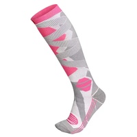Chaussettes de ski longues et épaisses d'hiver, respirantes, thermiques, antidérapantes, en coton et nylon, chaudes, avec revers antidérapants