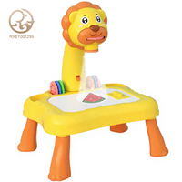 Tableau de dessin multifonctionnel personnalisé pour enfants, table d'apprentissage de la projection pour l'éveil et l'éducation précoce, jouet électrique