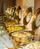 Chauffe-plats Buffet Chef Ensemble de vaisselle Chauffe-plats pour traiteur Plat de service