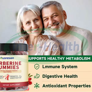 ヴィタスプリング OEM ベルベリン複合体 HCL グミ シュガーフリー ターメリック セイロンシナモン 食品サプリメント ベルベリングミ - Product Image 2