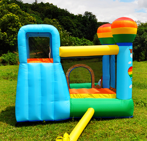 Escorregador Inflável Comercial Azul e Laranja com Piscina, Combo de Casa de Pula em PVC Reforçado para Crianças, Ideal para Festas no Quintal e Aluguel de Eventos - Product Image 5