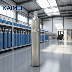 <span class=keywords><strong>Gas</strong></span> Industriale NF3 Grado Semiconduttore 99,9995% 5.5N, Bombola 40L/50L 110Bar con Valvola CGA330, Certificato DOT ISO9809 Kaimei KM-NF3 - Product Image 3