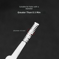 DALEPU [Nettoyage des trous de la pomme de douche] Brosse de nettoyage pour pomme de douche et ports de charge - Outil pratique pour éliminer la poussière avec 1 an de garantie