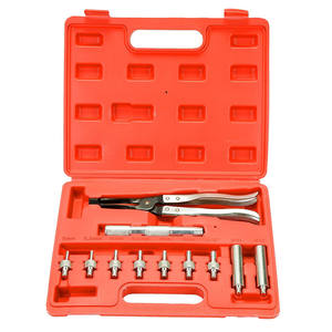 Juego de herramientas de reparación de automóviles 11psc para extracción e instalación de sello de aceite de válvula, incluidos Alicates de extracción de elevador de compresor de resorte - Product Image 1