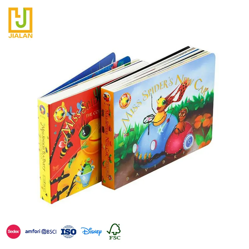 Custom High Quality Kid Baby Story Card Full Color English Hardcover Child Cardboard Children Board Book Print