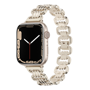 สายนาฬิกาโลหะหรูหรา รุ่น U Chain สแตนเลสสตีล สำหรับ <span class=keywords><strong>Apple</strong></span> IWatch 45 มม. Ultra 49 มม. S10 98765 - Product Image 1
