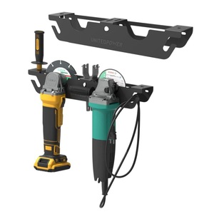 Angle grinder stand, double-position angle grinder storage rack, power cord <b>hook</b>, wall-mounted cutting and polishing machine. - Product Image 1