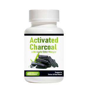 Capsules de <span class=keywords><strong>Charbon</strong></span> <span class=keywords><strong>Actif</strong></span> OEM avec Vinaigre de Cidre de Pomme – Complément Herbal Santé pour Améliorer l'Immunité - Product Image 1
