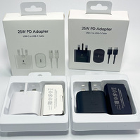 Chargeur de téléphone portable PD 25W Type C, chargeur mural pour Samsung Galaxy S25 S24 S23 S22 S20 Note 20, adaptateur de voyage, prise de chargeur