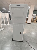 Cabina de Fotos Portátil Plegable con Espejo Mágico, Monitor Táctil Interactivo de 32 Pulgadas y Ruedas para Selfies de Boda