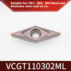 Độ chính xác cao VCGT110301-160402-DC/ccgt060204 Swiss loại máy tiện chính xác biến chèn cho kết thúc tốt đẹp - Product Image 6