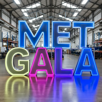 Enseigne LED personnalisée autoportante de 1,2 m avec lettres lumineuses pour fêtes, enseigne néon avec support et toile de fond pour mariages et anniversaires