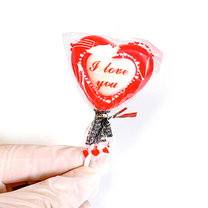 Dolce Mix di frutta sapore duro lecca-lecca amore cuore e forma di animale <span class=keywords><strong>caramelle</strong></span> in borsa impronta lecca caramella - Product Image 6