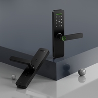 Cerradura Inteligente Biométrica Digital para Puerta Principal, la Más Competitiva, con Huella Dactilar, Tuya, para Madera, con Nube, Anti-robo, Wi-Fi