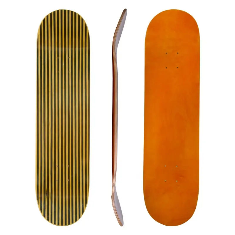 Pont de skateboard en fibre de carbone, dure britannique en érable vierge, vente en gros, pouces