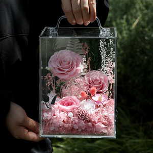 Boîte cadeau de roses éternelles pour la fête de Tanabata, la fête <span class=keywords><strong>des</strong></span> mères, la saison <span class=keywords><strong>des</strong></span> diplômes, à offrir à une petite amie, une professeure, ou lors d'autres événements. - Product Image 3