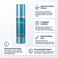 Échantillons de marque privée : Kit de sérum professionnel stérile pour microneedling, à base d'ADN de saumon coréen et d'acide hyaluronique, pour mésothérapie PRP