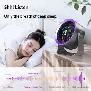 2026 Turbo Mini 100 Level Strong Wind Adjustable Angle Ultra Silent Led Screen Portable Rechargeable Fan for Travel - Product Image 4