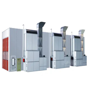 15m grandes cabines de pulvérisation pour bus camion peinture camion lourd peinture salle de cuisson système de chauffage diesel four de pulvérisation à vendre - Product Image 1