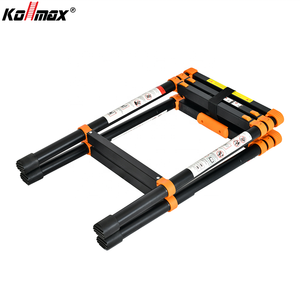 Trong nước 4 + 4 bước đôi bên Kính thiên văn thang có thể gập lại Chiều cao có thể điều chỉnh nhôm mở rộng thang 330lbs - Product Image 3