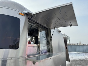 Gerobak Makanan Bentuk Bulat Kustom dari Baja Anti Karat, Gerobak Kopi, Gerobak Jajanan untuk Bisnis Makanan Jalanan, Trailer Truk Makanan - Product Image 4