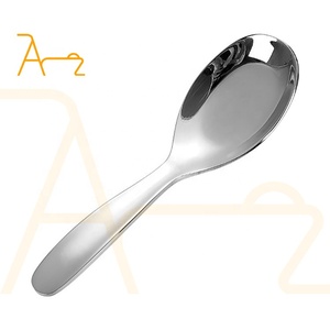 Haute Qualité Miroir Polonais En Acier Inoxydable Rond Cuillères À Soupe Restaurant <span class=keywords><strong>Argent</strong></span> Couverts Couverts Cuillère Épaisse Table Bébé Cuillère - Product Image 2