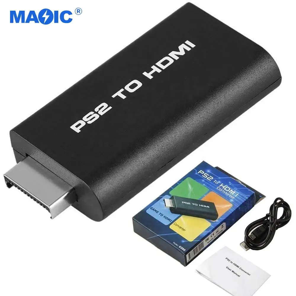 Game accessories PS2 HDMI Converter PS2 to HDMI PS2 HDMI With 3.5mm Audio Output