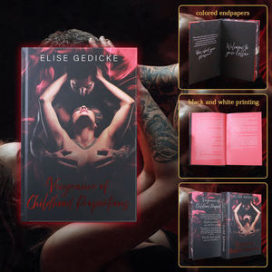 Custom Hardcover Book Printing with Sprayed Edges Luxury <b>Red</b> Foil Stamping Special Edition Fiction Novel Printing Service - Product Image 4