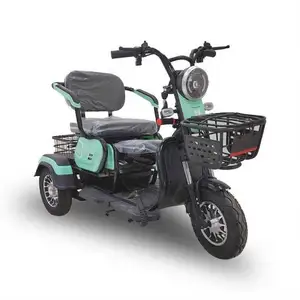 China Top Quality 12-Pipe Three Wheel Tricycle Electric Fording Bicycle With Cheap Price