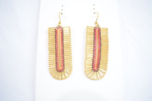 Pendientes de Borla Tejidos a Mano con Cuentas de Arroz Miyuki, en Acero Inoxidable Chapado en Oro de 18K, Diseño Nuevo, Venta Directa de Fábrica - Product Image 5