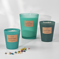 Bougeoir de décoration en cire de soja de luxe personnalisé, bougie parfumée en cire de soja pour la détente