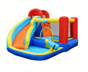 <span class=keywords><strong>Le</strong></span> château gonflable 5-en-1 <span class=keywords><strong>le</strong></span> plus vendu pour 2026 - Toboggan aquatique d'été pour jardin - Product Image 1