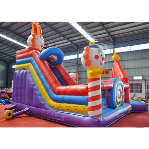 Castello Gonfiabile Commerciale Clown con Scivolo, <span class=keywords><strong>Vendita</strong></span> Diretta dalla Fabbrica, Castello Gonfiabile per Parco Giochi a Tema Circo - Product Image 5