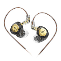 KZ EDX PRO Écouteurs intra-auriculaires dynamiques 1DD filaires avec microphone pour scène musicale, prise jack 3,5 mm, casque pour Android et ordinateur, DJ