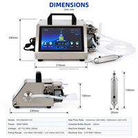 Machine de remplissage de liquides portable HD1380, écran tactile numérique, remplisseur de bouteilles de précision pour huile essentielle, parfum, 1-1000 ml