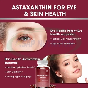 Extracto de astaxantina natural OEM Pluvialis, aceite antioxidante, materia prima herbaria, 12mg, 16mg, 24 mg, venta al por mayor, astaxantina de gel blando - Product Image 2