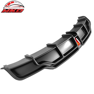 Lèvre de pare-chocs arrière pour Tesla Model 3 2017-2023, style IKON, diffuseur noir mat avec LED, accessoires automobiles - Product Image 4