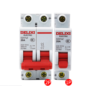 Interruptor de Circuito para Vehículos Eléctricos DZ47SZ1C40, 1P2P 10A16A 20A 32A, Interruptor Delixi MCB - Product Image 4