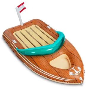 Flotador inflable de piscina con enfriador reforzado, juguetes de decoraciones de balsa para fiesta de verano para niños y adultos