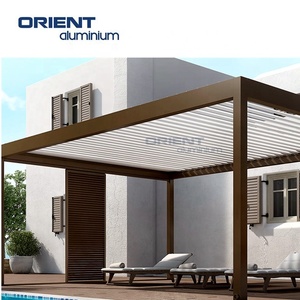 Pergola en aluminium <span class=keywords><strong>de</strong></span> style industriel élégant, volets électriques, oasis <span class=keywords><strong>de</strong></span> jardin urbain sur le toit, pergola en aluminium <span class=keywords><strong>de</strong></span> qualité supérieure - Product Image 4