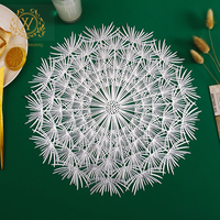 Set de table motif pissenlit ajouré avec dorure à chaud, modèle C042, pour la vente en gros transfrontalière