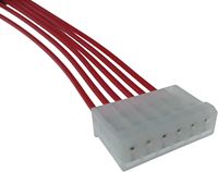 Molex 35156 Serie 2,5mm Kabel-zu-Platine-Verbinder Kabelkonfektion Hochtemperatur-FEP 18AWG Rotes Kabel