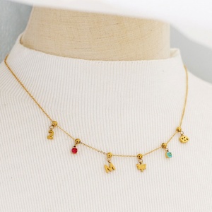 Nouveau design 2025 – Pendentif Horoscope en acier inoxydable hypoallergénique, plaqué or 18 carats PVD, ne ternit pas, vente en gros - Product Image 4