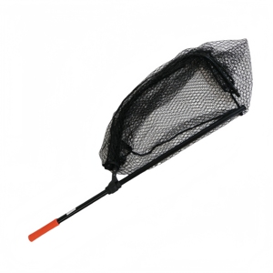 Crony Épuisette de pêche télescopique pliable <span class=keywords><strong>en</strong></span> alliage d'aluminium noir de haute qualité avec revêtement <span class=keywords><strong>en</strong></span> caoutchouc, logo personnalisé disponible pour la pêche <span class=keywords><strong>en</strong></span> <span class=keywords><strong>mer</strong></span> - Product Image 1