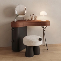 Coiffeuse d'angle moderne de luxe de haute qualité avec miroir et éclairage pour chambre à coucher