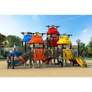 2024 Large Commercial Colorful Outdoor Amusement Equipment With Slides For Sale Kids Outdoor Playground
